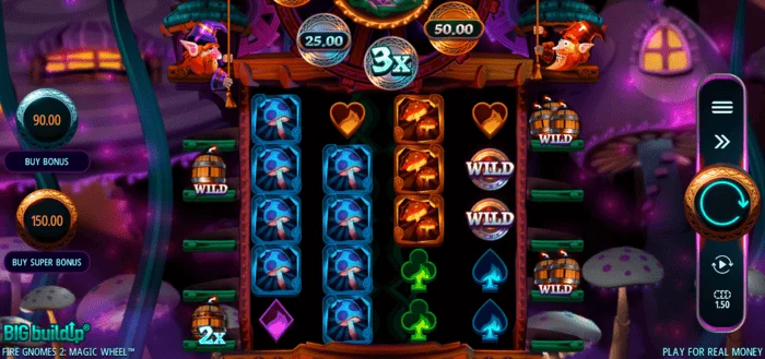 Fire Gnomes 2 Magic Wheel - schermata di gioco principale